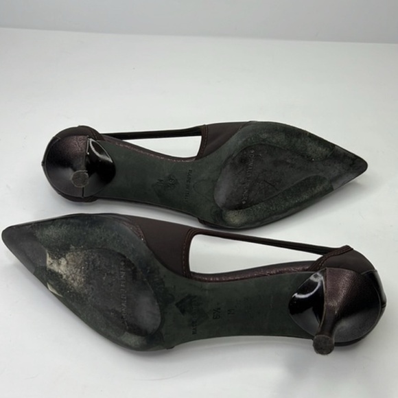 DONALD J. PLINER  Couture Edone  Chocolate Brown Leather Pump  Women’s Sz 6.5 - Picture 8 of 8